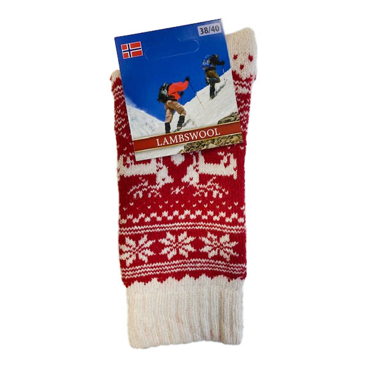 Julestrømper - Rød Dame 38/40