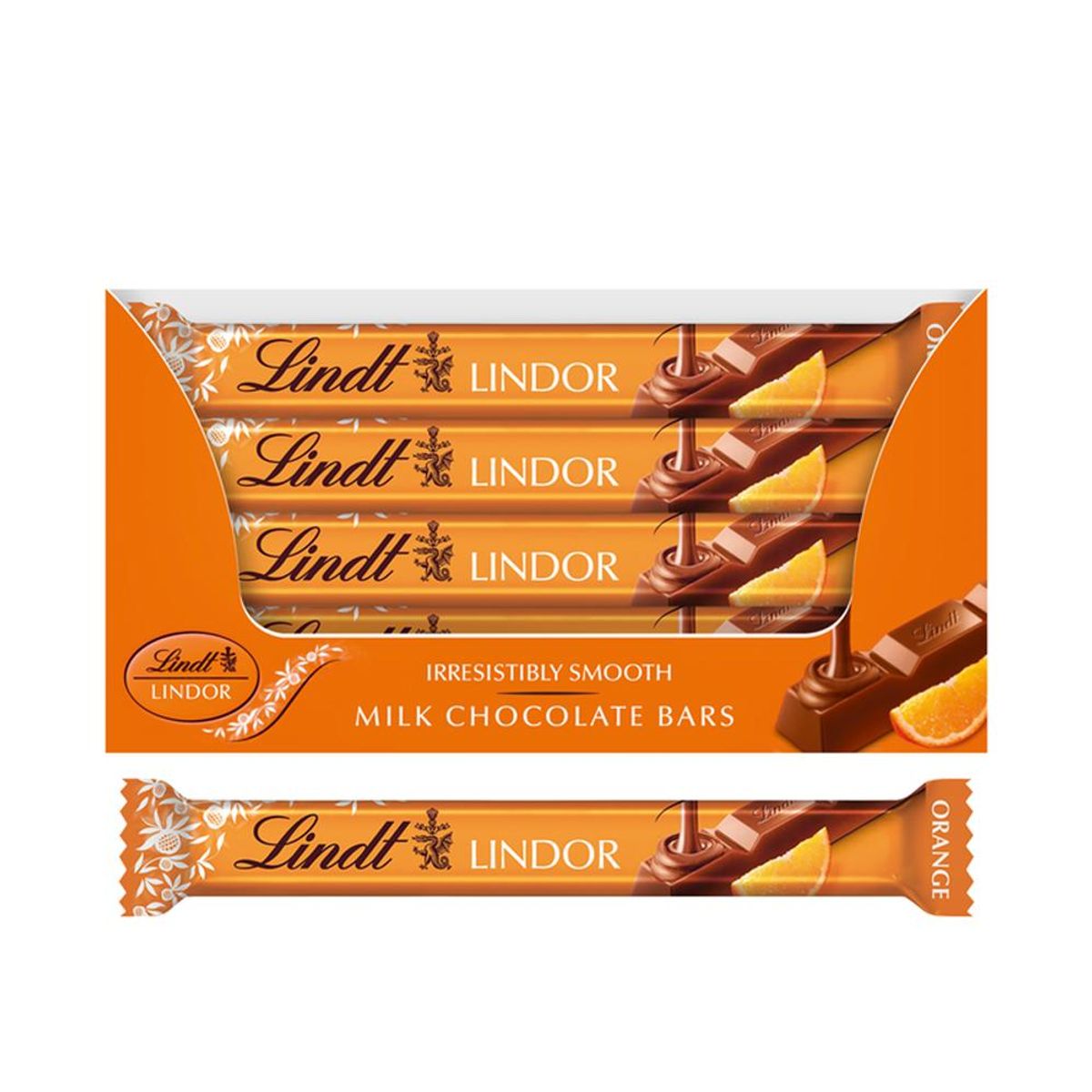 Lindor Sticks Orange (Kartong 24stk x 38g)