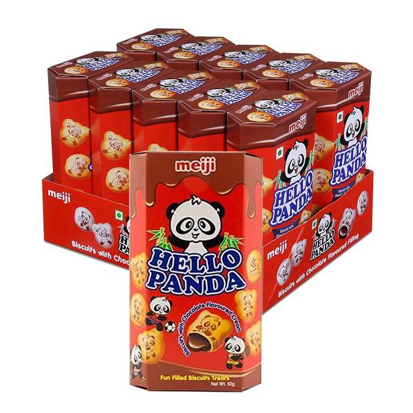 Hovedbilde Hello Panda Sjokoladekjeks (Kartong 10 x 50g)