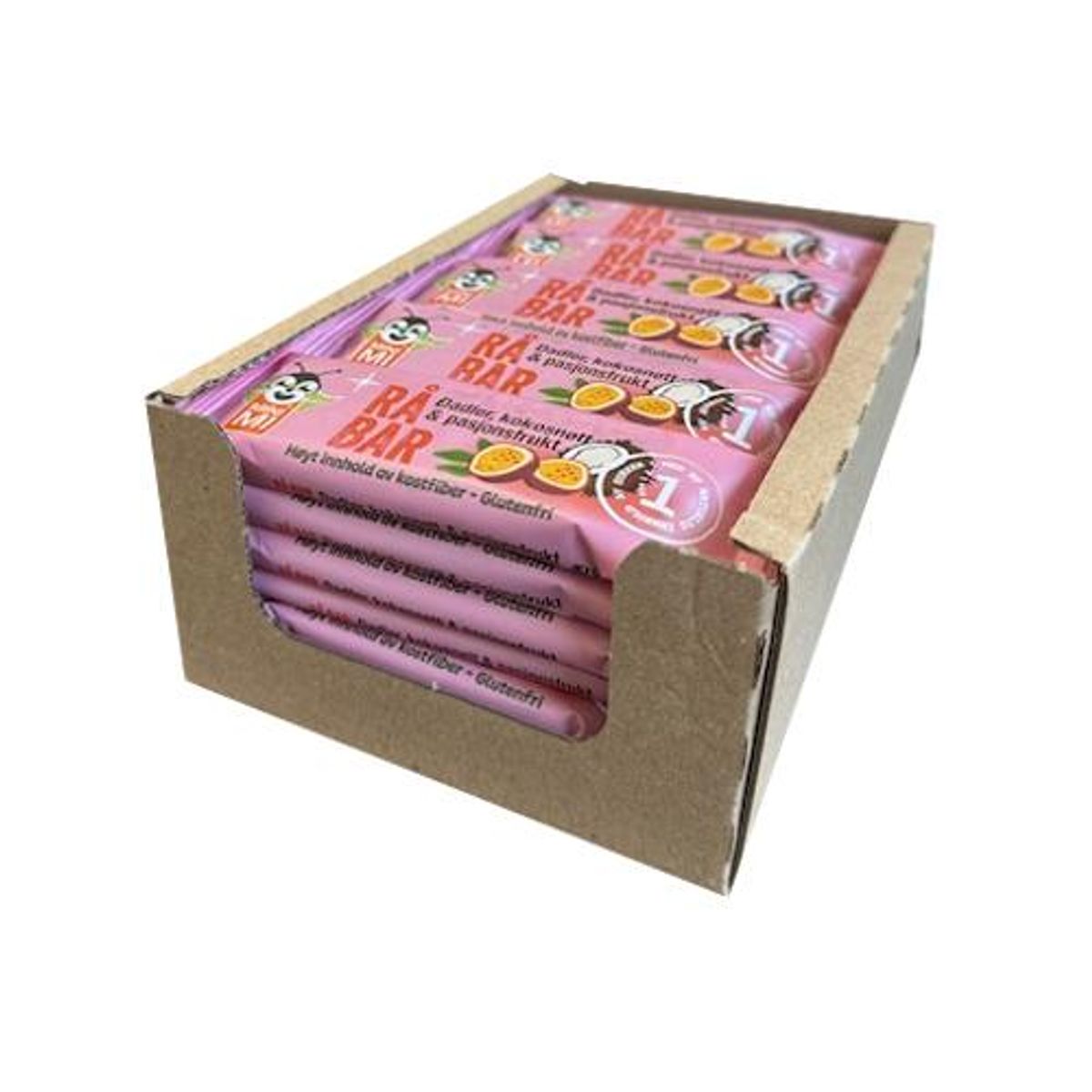 Rå Bar Pasjonsfrukt & Kokos (Kartong 30 x 35g)