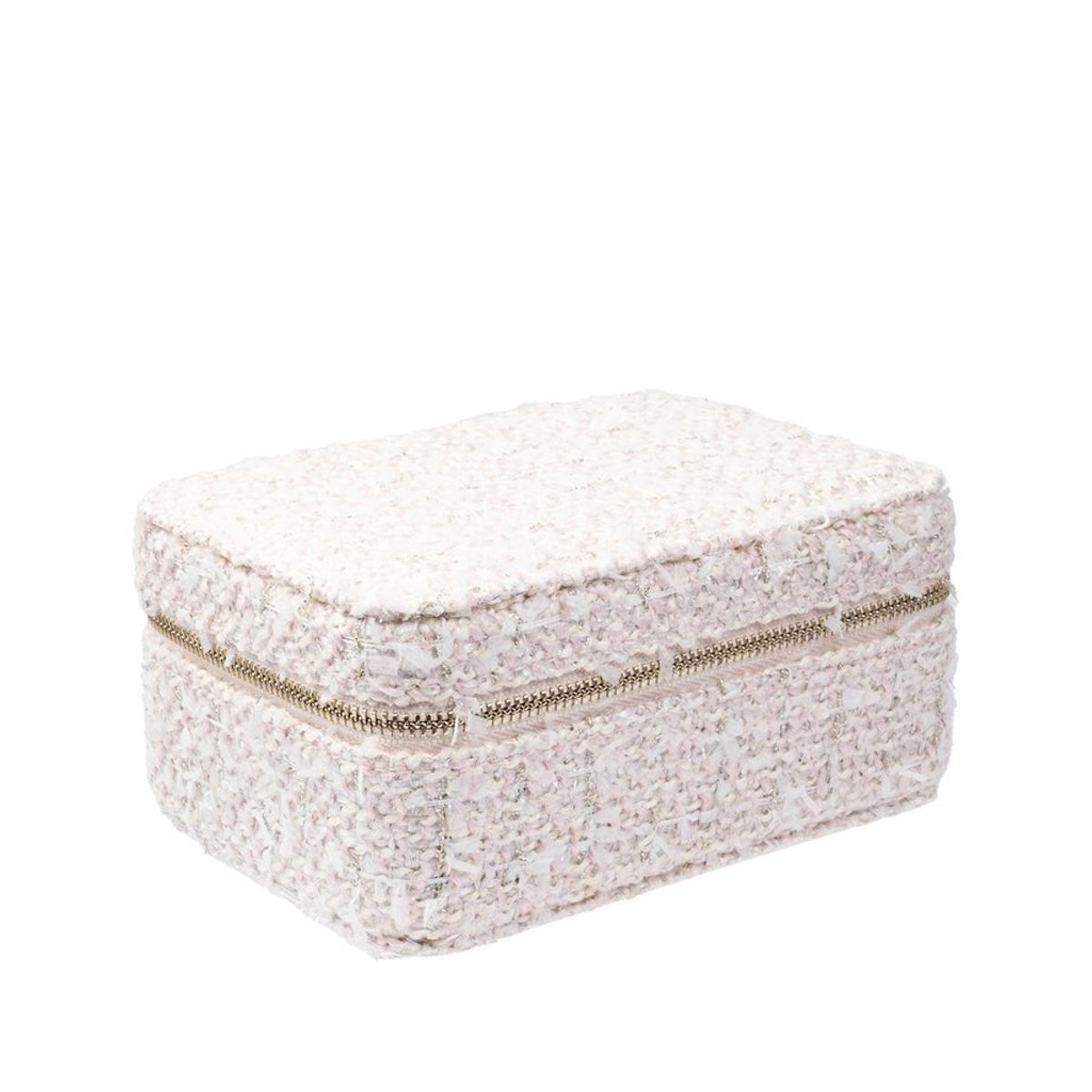 Tweed Jewellery Box - Pale Rose
