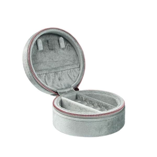 Hovedbilde Velvet Jewellery Box Round - Sparkled Teal