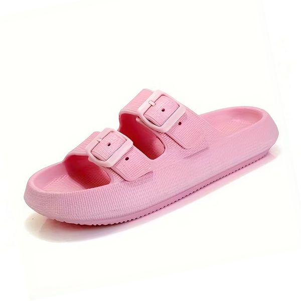 Hovedbilde Myke Slippers m/Spenne - Rosa