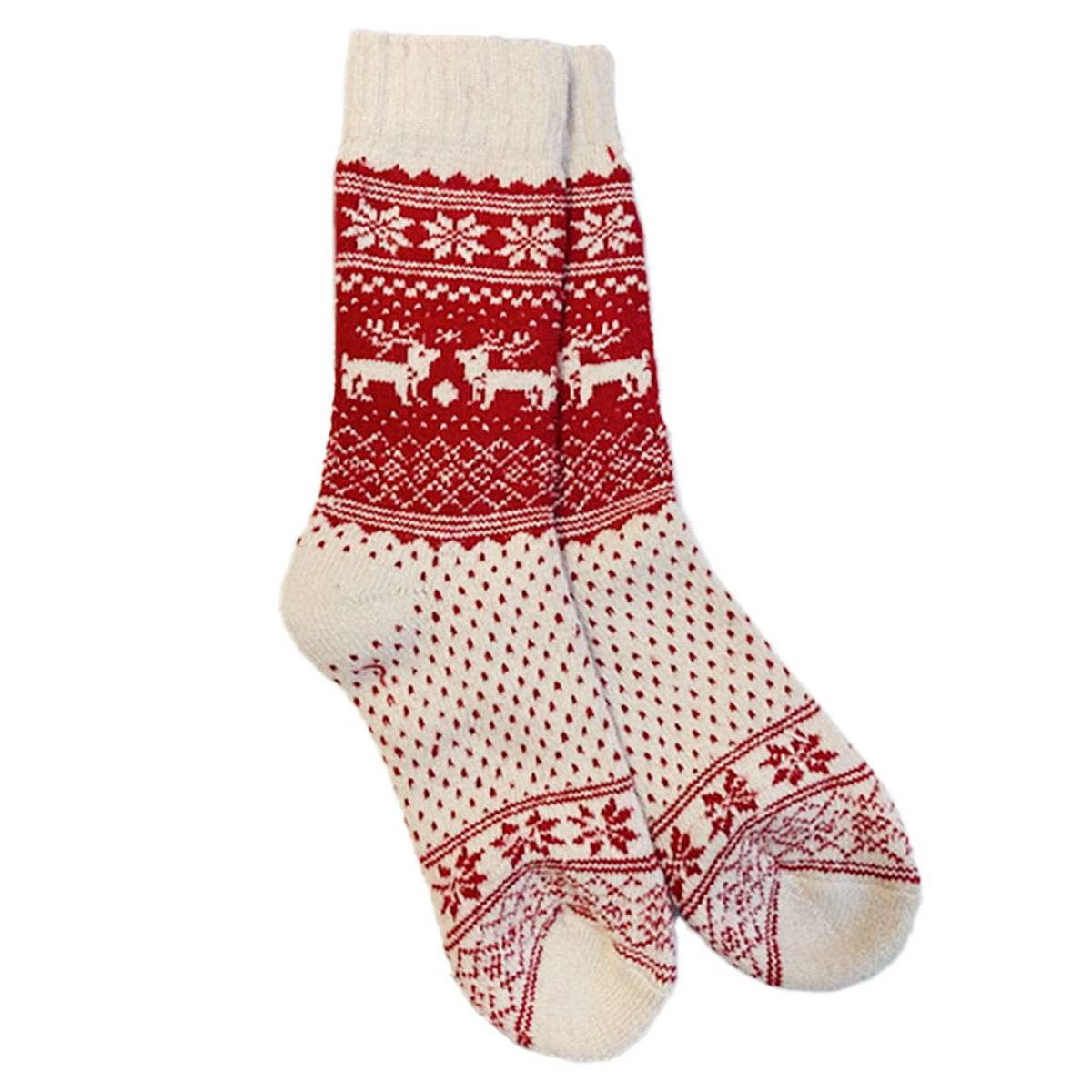 Julestrømper - Rød Dame 38/40