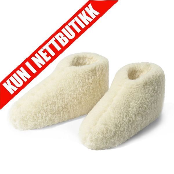 Hovedbilde Ulltøfler (Lav Modell) - Naturhvit