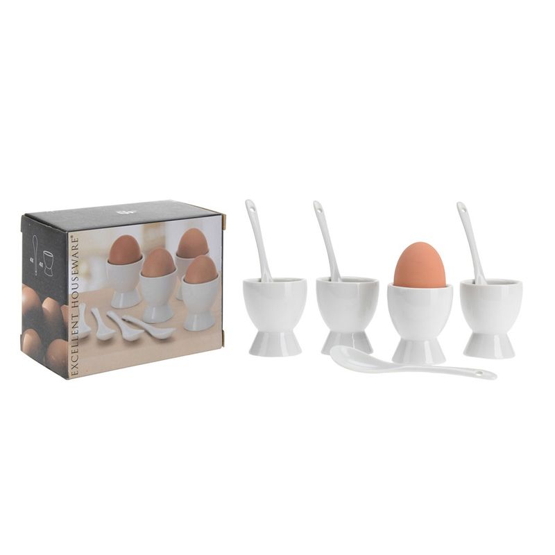 Eggeglass og Skjeer - 8 Deler
