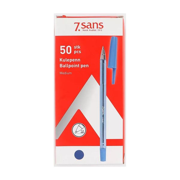 Hovedbilde Ballpoint Kulepenn - Blå Medium (Kartong 50 stk)