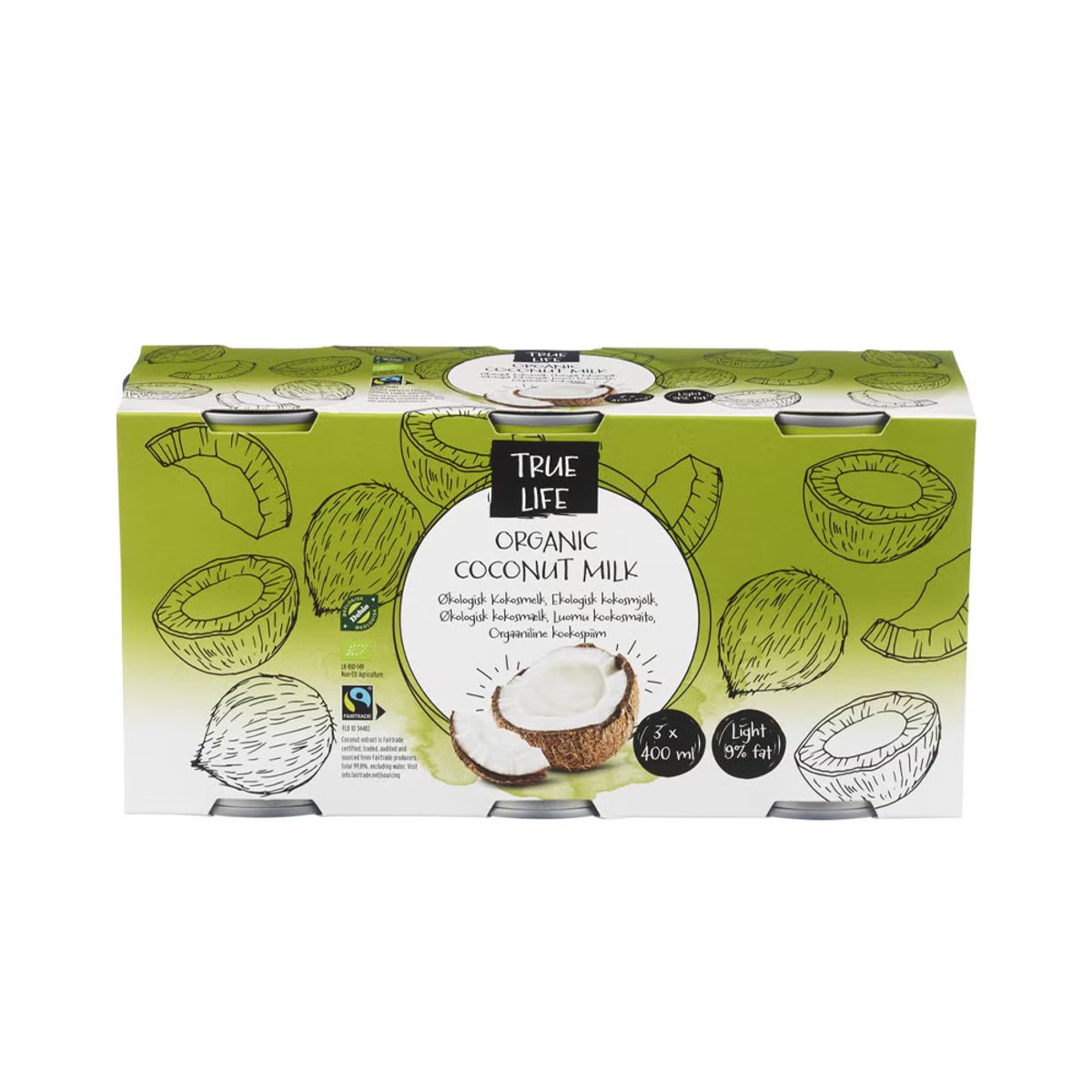 Organic Coconut Milk 3x400ml