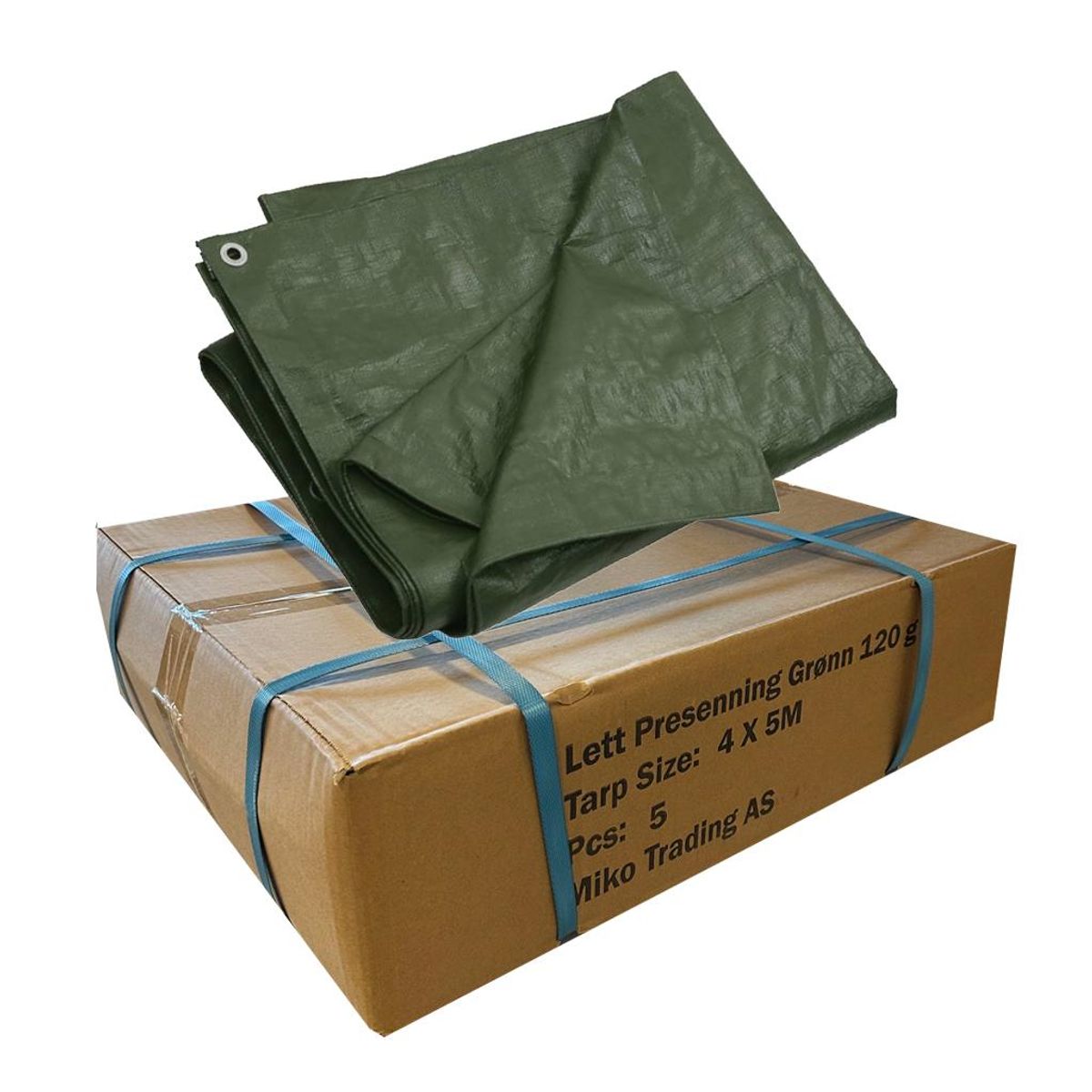 Presenning 4x5m (Kartong 5 stk)