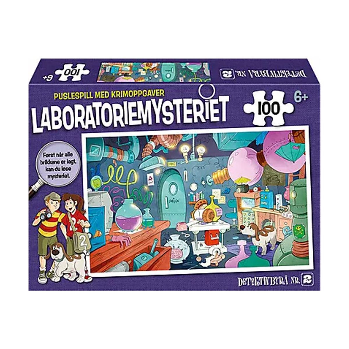 Puslespill Laboratoriemysteriet - Detektivbyrå Nr.2