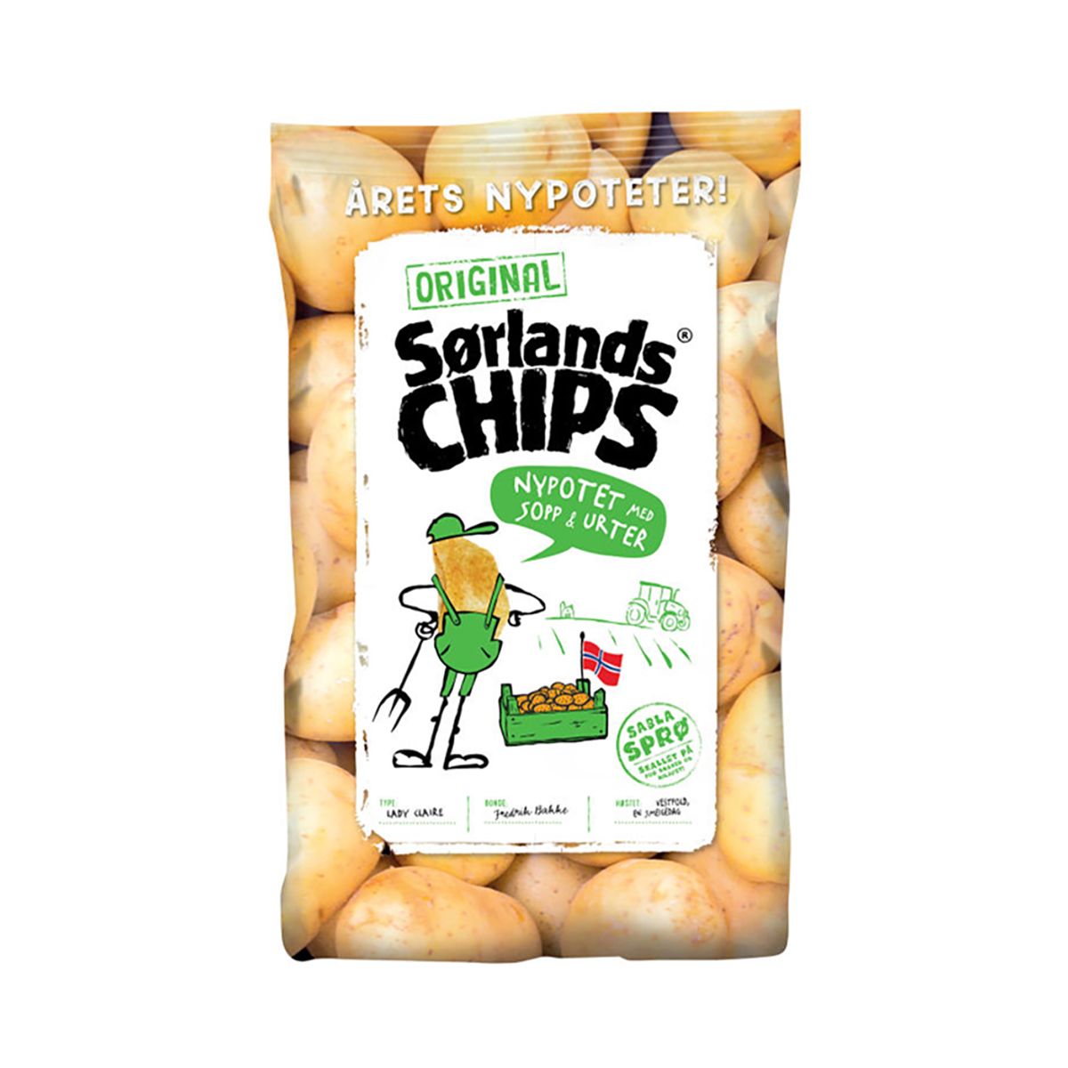 Sørlandschips - Nypotet Urter & Sopp