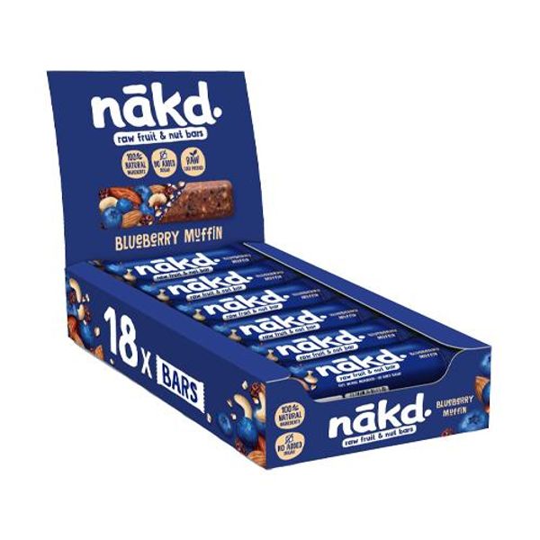 Hovedbilde Raw Fruit & Nut Bars Blueberry Muffin (Kartong 18 ...