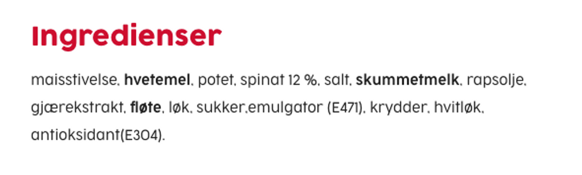 Kremet Spinatsuppe